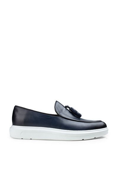 Deery Ανδρικό Loafer Comfort από γνήσιο δέρμα μπλε φούντα