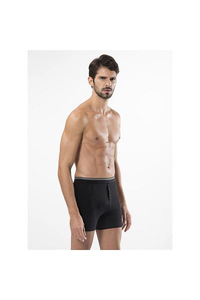 TÜREN 135 Lycra Buttons Boxer Double Pack-μαύρο