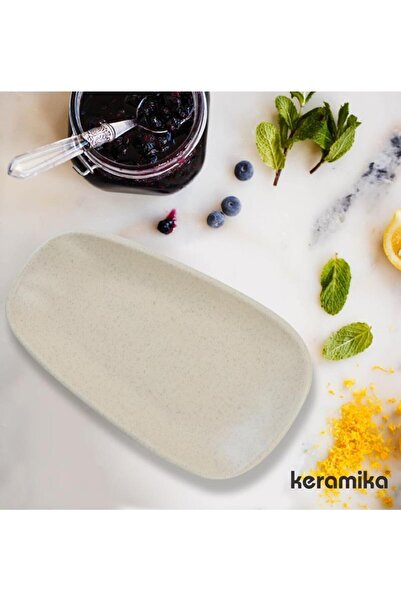 Keramika Kayık Tetra 21 Cm Artıstık Mat Krem 040 A