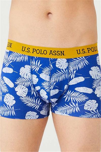 U.S. Polo Assn. Πόλο Ασν. 80433 Ανδρικά 3 τεμάχια Boxer-sax&patterned&grimelange