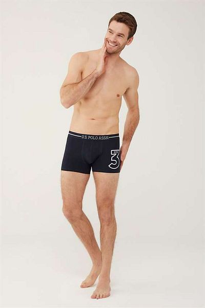 U.S. Polo Assn. Πόλο Ασν των ΗΠΑ. 80444 Ανδρικά 3 τεμάχια Boxers-γκρι&σκούρο μπλε&γκρι