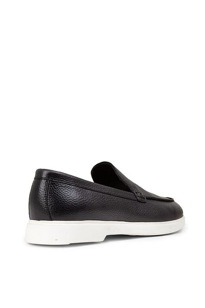 Deery Ανδρικά παπούτσια Loafer από γνήσιο δέρμα σε γκρι χρώμα