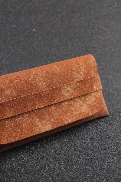 By Marine Θήκη γυαλιών Tan Faux Leather Cover - 24gklfsnr01