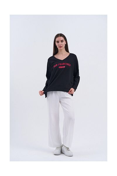 MODATALİKA Trend Women &Apos; S Sweatshirt with "San Francisco," Carry City Energy on You