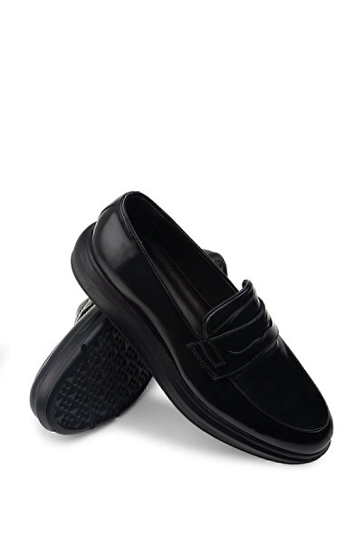 Deery Чоловічі мокасини з натуральної шкіри чорного кольору