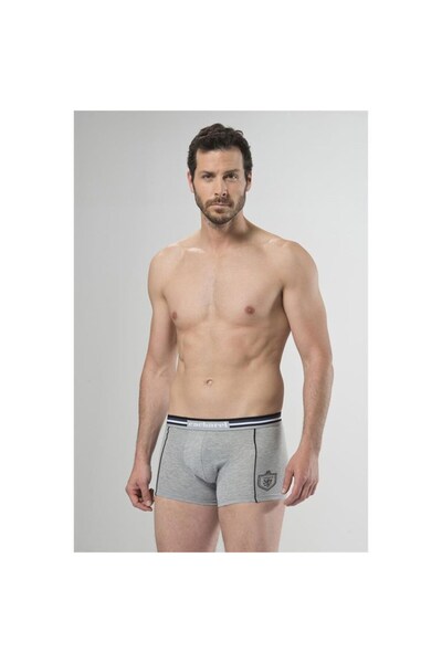 Cacharel 1323 Διπλό Μπόξερ - Μαύρο/Γκρι Μελανζέ