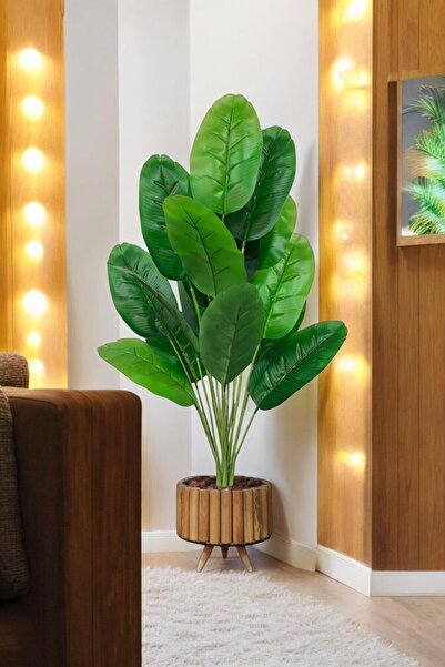 SY Vista Yapay Starliçe - Yapay Salon Bitkisi Starliçe 90 cm 18 Yaprak Ahsap ...