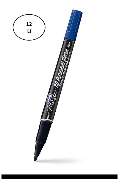 Mas 6414 Sweat Blue Permanent Double Sided Pen - Pack of 12