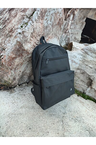 JANJAN 3 Gözlü Sade  Sırt Çantası (İçi Astarlı ,Su Geçirmez ,Dökülme Yapmaz)Garantili