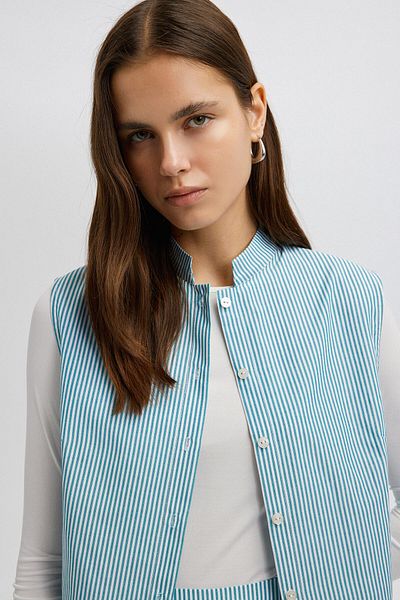 Touché Privé POPLIN VEST SKIRT SET