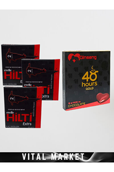 Genel Markalar 48 Hours Çikolata 1-adet Evelle Hilti Kapsül 3 Adet + Hediyeli...