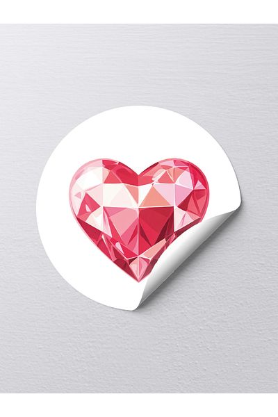 sticker 3 X 3 cm Alien, 100 Pcs Heart Sticker Small Sample Application