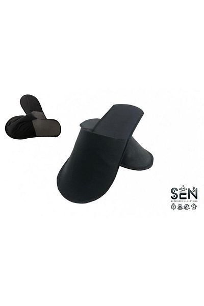 SANOR 10 Pairs of Non-Slip Sole Towel Hotel Slippers