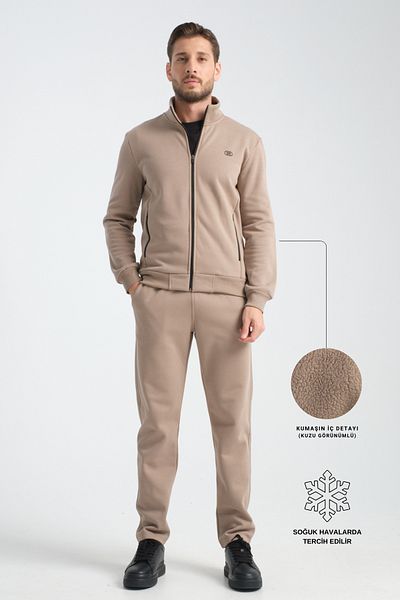 Shooter Mink Winter Men's Tracksuit Set Thermosoft Technology Lamb Look Regular Fit Inside