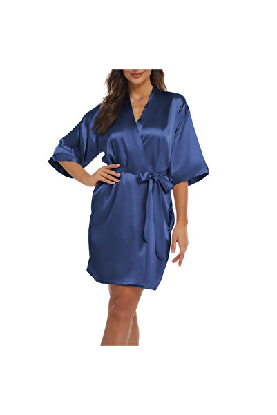 Loule Rochie de damă din satin - cu cravată în talie LL.N1.I0.LA.002