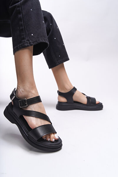 Riccon Dámské sandály Drarnouk0012202 Černá kůže