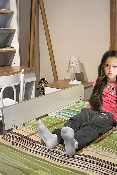 AGUBUGU BABY حاجز سرير خشبي 80x30