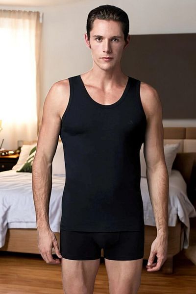 Eros Men's Micro Modal Lycra 2-Piece T- Singlet F12.Te10Wv25E