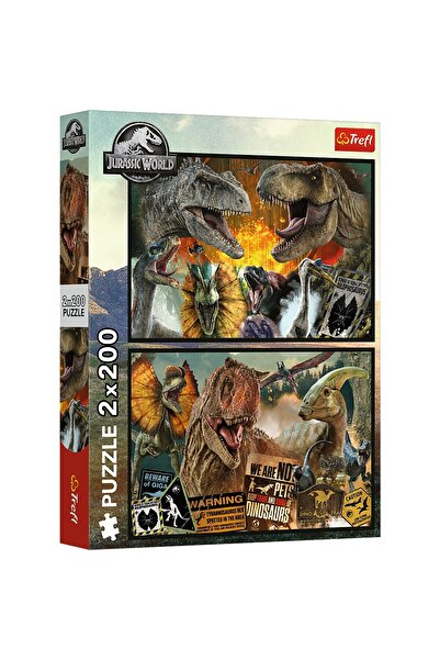 OEM Puzzle Trefl 2X200 Jurrasic World Prehistoric World