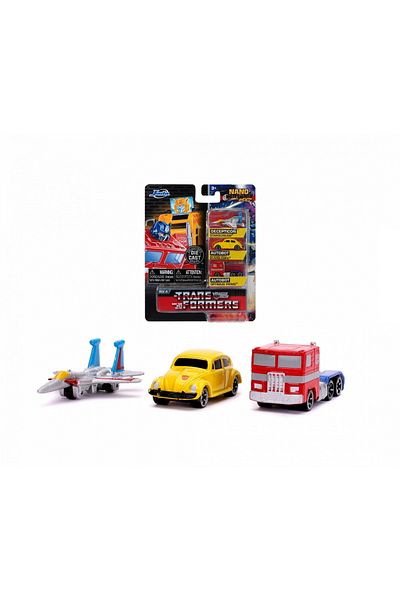 Simba TRANSFORMERS SET 3 NANO MASINUTE METALICE 4CM