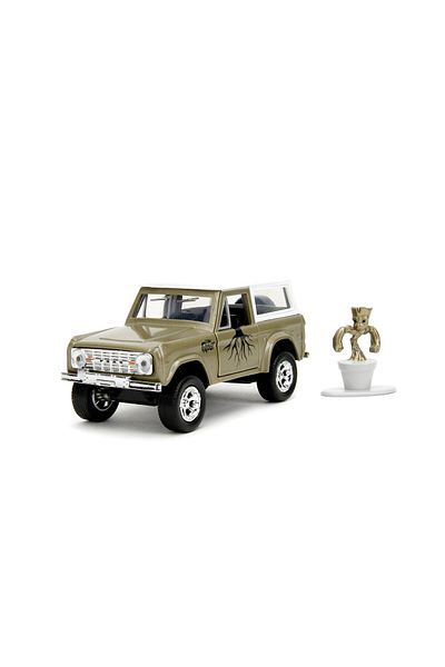 Simba JADA MARVEL FORD BRONCO METAL CAR SET AND GROOT FIGURE