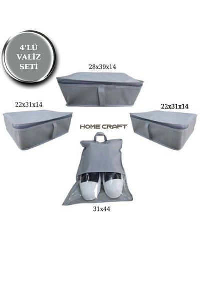KENAN KAYA Set of 4 Suitcases and Suitcases Organizer for Travel
