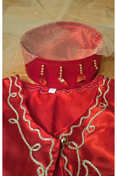 biyan collection Kız Bebek 4 Parça Çocuk Bindallı Mevlüt Kına Takımı Kınalık 6 Ay Kınası Kostümü Bebek Doğum Hediyesi