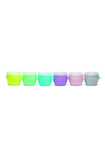 Melii SET 6 RECIPIENTE SILICON SNAP&GO, MELII, 59 ML