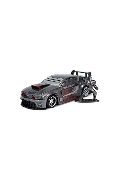 Simba JADA MARVEL MASINUTA METALICA FORD MUSTANG SCARA 1:32 SI FIGURINA METALICA WAR MACHINE