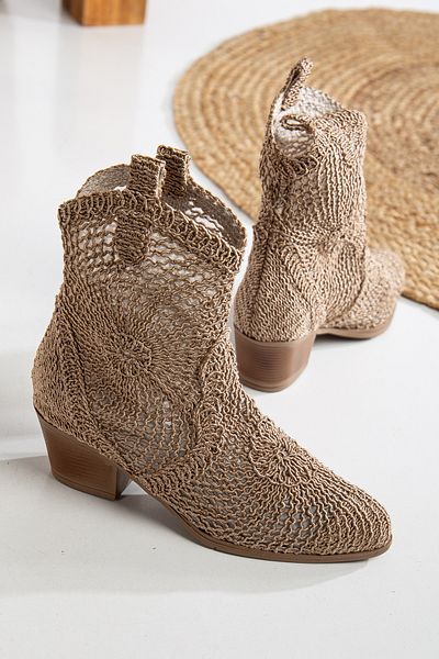 Mc vay Shoes Κομψές γυναικείες καλοκαιρινές μπότες με δαντέλα - Προτιμάτε να είναι μικρότερος αριθμός 1 -