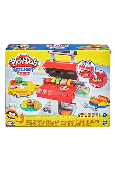 Toys PLAY-DOH BARBECUE SET WITH SHAPES AND STAMPS