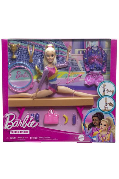 mattel BARBIE PAPUSA BARBIE YOU CAN BE GIMNASTA BLONDA