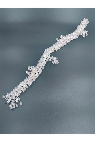 mim eşarp Accesoriu pentru păr și turban de mireasă cu mărgele, cristal floral