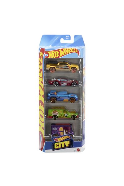 Toys SET OF 5 HOT WHEELS CITY CARS