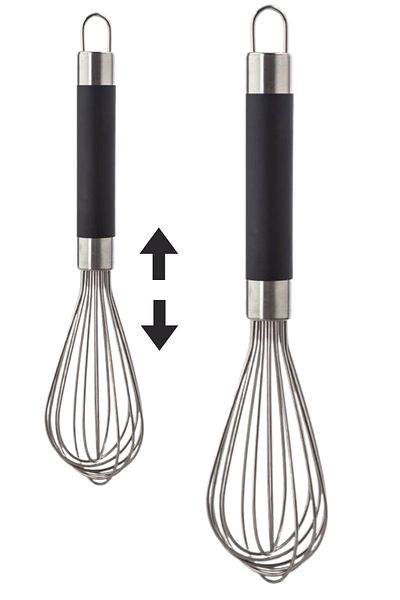 BARENDA Adjustable Beater Stainless Steel Luxury Egg Mixer Black Exquisite Kitchen Beater Dowry