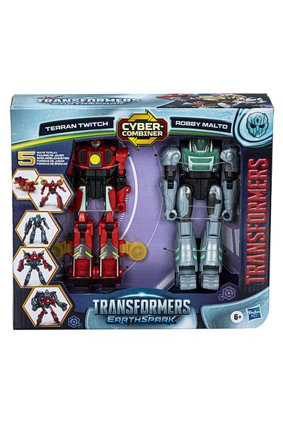 transformers EARTHSPARK SET 2 FIGURES TERRAN TWITCH AND ROBBY MALTO