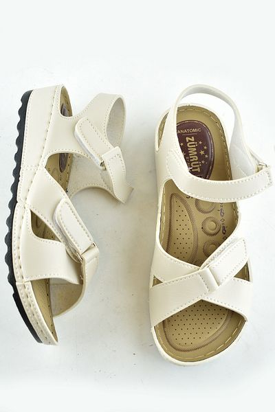 ISPARTALILAR 6002 FULL Orthopedic Sole Daily Women's Sandals Slippers Black Sandals