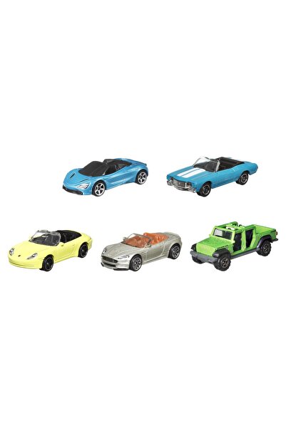 mattel Matchbox Set of 5 Metal Cars Mbx Blue Highways Ii Scale 1:64