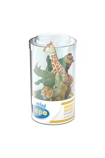 Toys PAPO FIGURINE SET 6 MINI WILD ANIMALS