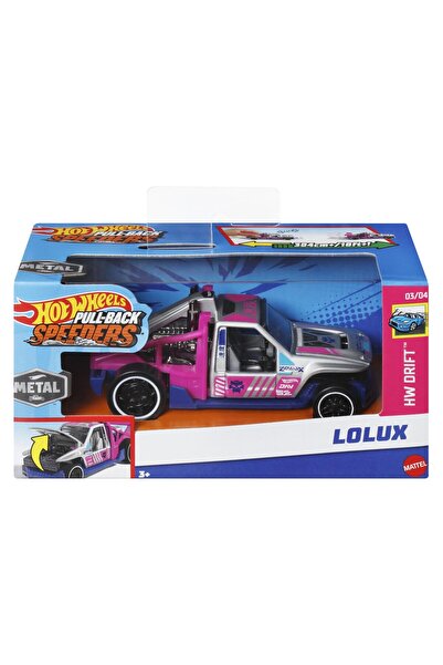 Evelise HOT WHEELS MASINUTA METALICA CU SISTEM PULL BACK LOLUX SCARA 1:43