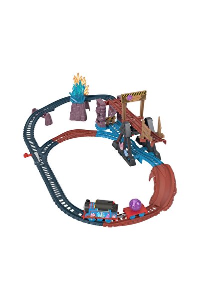 mattel Dobrodružná hrací sada Tomáš v křišťálových jeskyních s motorovou lokomotivou Tomáš