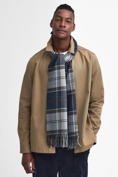 Barbour Unisex Galingale Tartan Atkı Tn27 Blue Granite