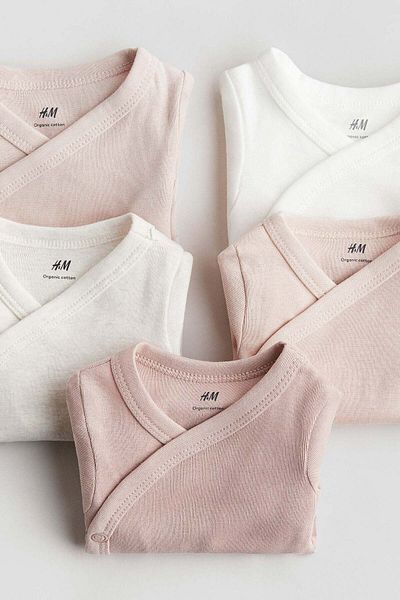 H&M 5-pack cotton bodysuits