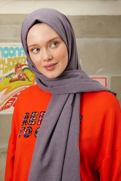 FİVESCARF Γυναικείο βαμβακερό σάλι λεβάντας