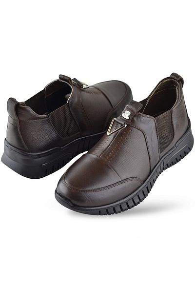 ISPARTALILAR 1933 Full Orthopedic Genuine Leather Women's Winter Shoes Mother Winter Leather Shoes