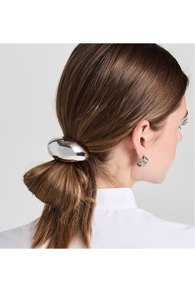 LADYBİRDAKSESUAR Metal Pinterest Kalın Bombeli Lastikli Saç Tokası