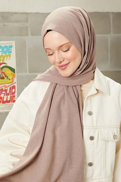 FİVESCARF Γυναικείο Βαμβακερό Milk Coffee Blend Σάλι