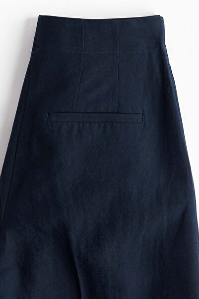 H&M Wide linen-blend trousers