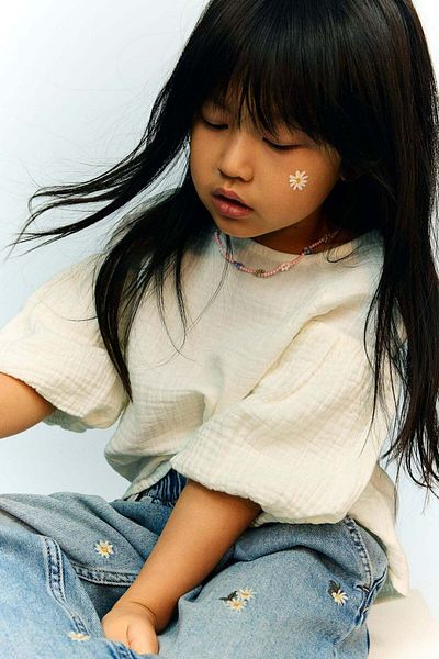H&M Cotton muslin blouse