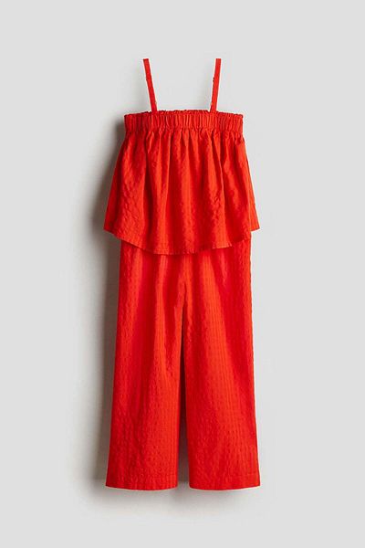 H&M طقم مكون من قطعتين توب وبنطلون
